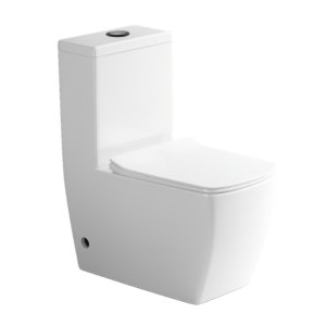 Bacia Lablanco Caixa Acoplada Monobloco Washdown Rimless Rettangolare Branca com Assento