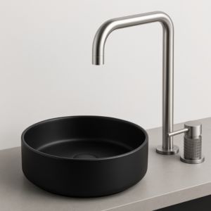 Cuba Lablanco Banho Art Basin 420x420x160mm Preta Matte (R)
