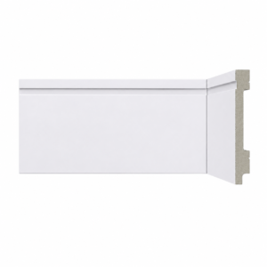 Rodapé de Poliestireno Frisado Lablanco 100x15x240mm Branco Matte