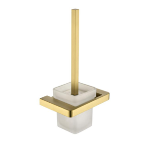 Escova de Bacia com Suporte Aco Inox 304 Lablanco Semi Round Gold Champagne Escovado (R)