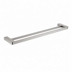 Porta Toalha Duplo Aco Inox 304 Lablanco 60cm Semi Round Níquel Escovado